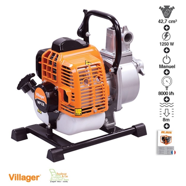 Pièces détachées Motopompe thermique WP10 VILLAGER