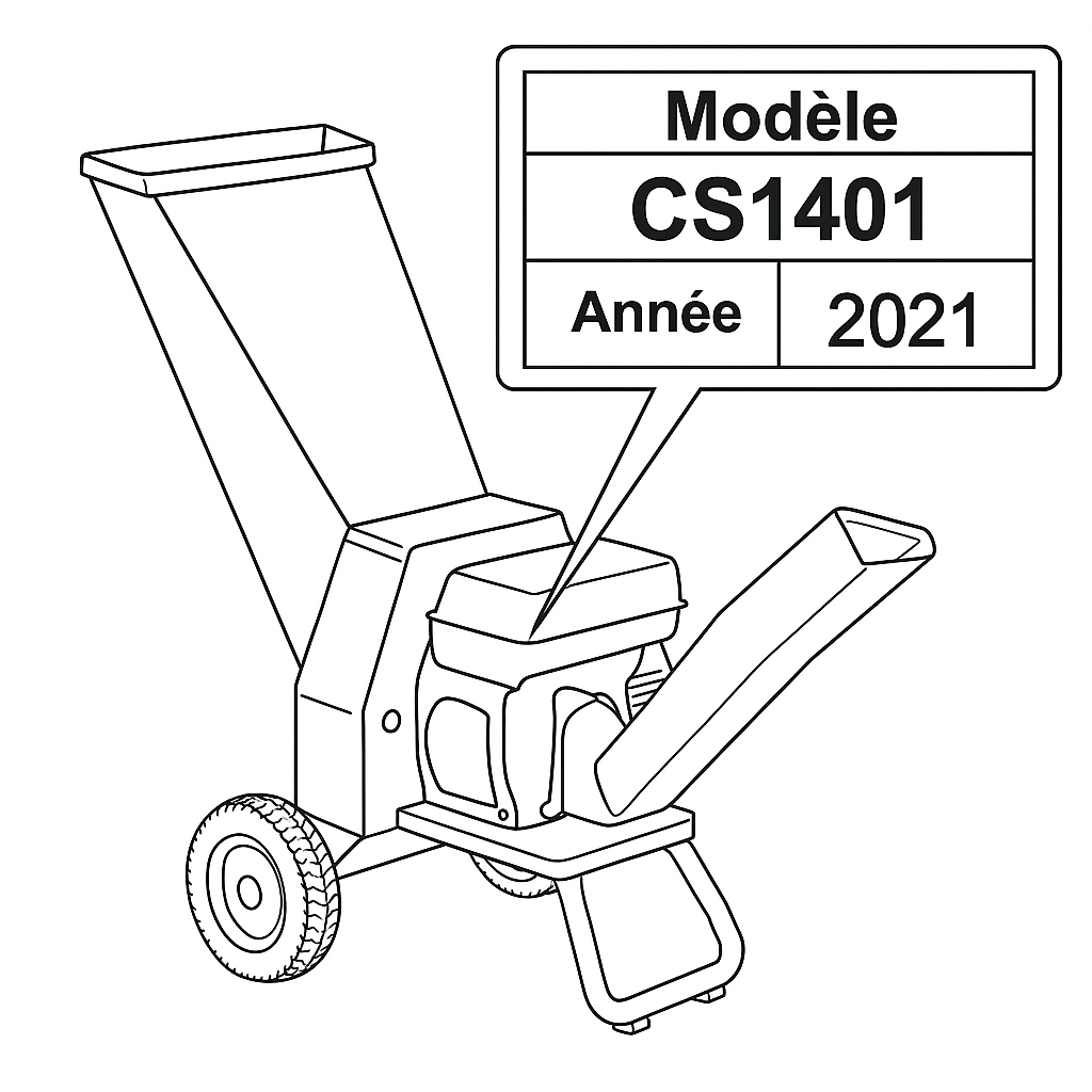 Emplacement de la référence — Broyeur