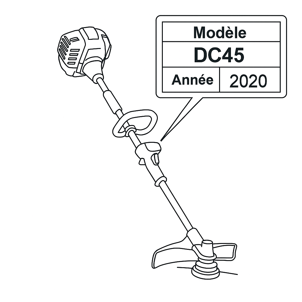 Emplacement de la référence — Débroussailleuse