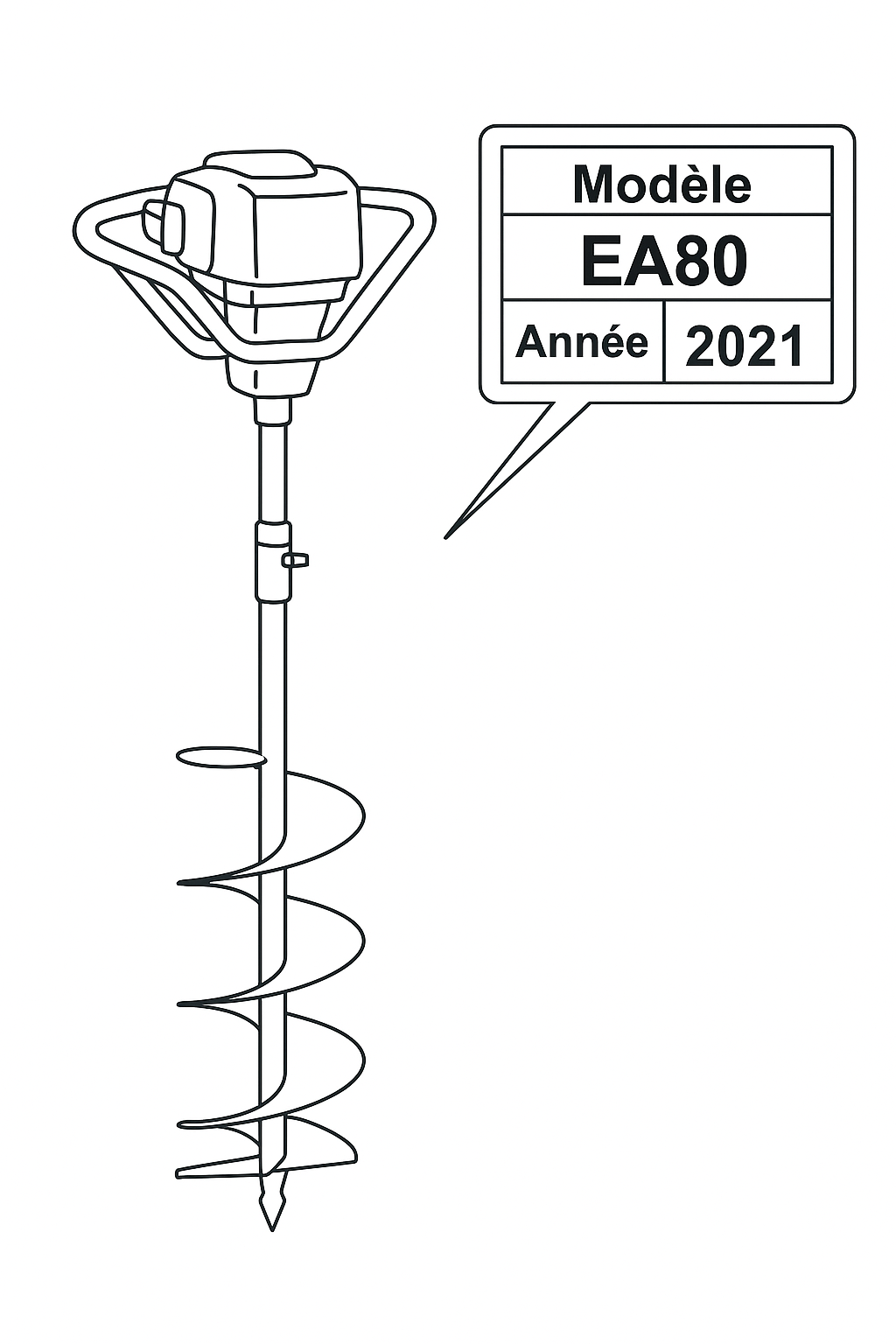 Emplacement de la référence — Tarière