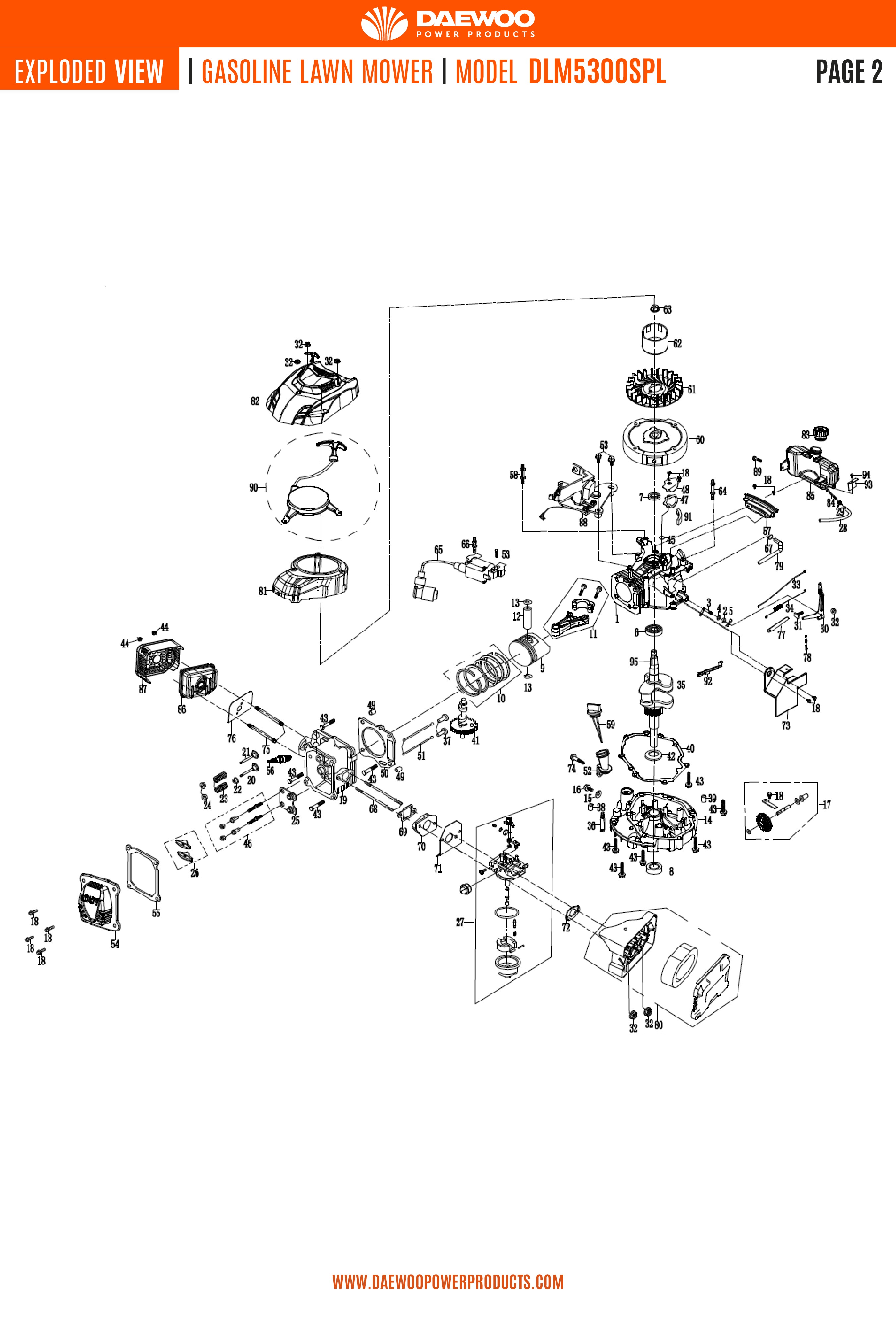 Vue éclaté pour  DLM5300SPL - Page 5