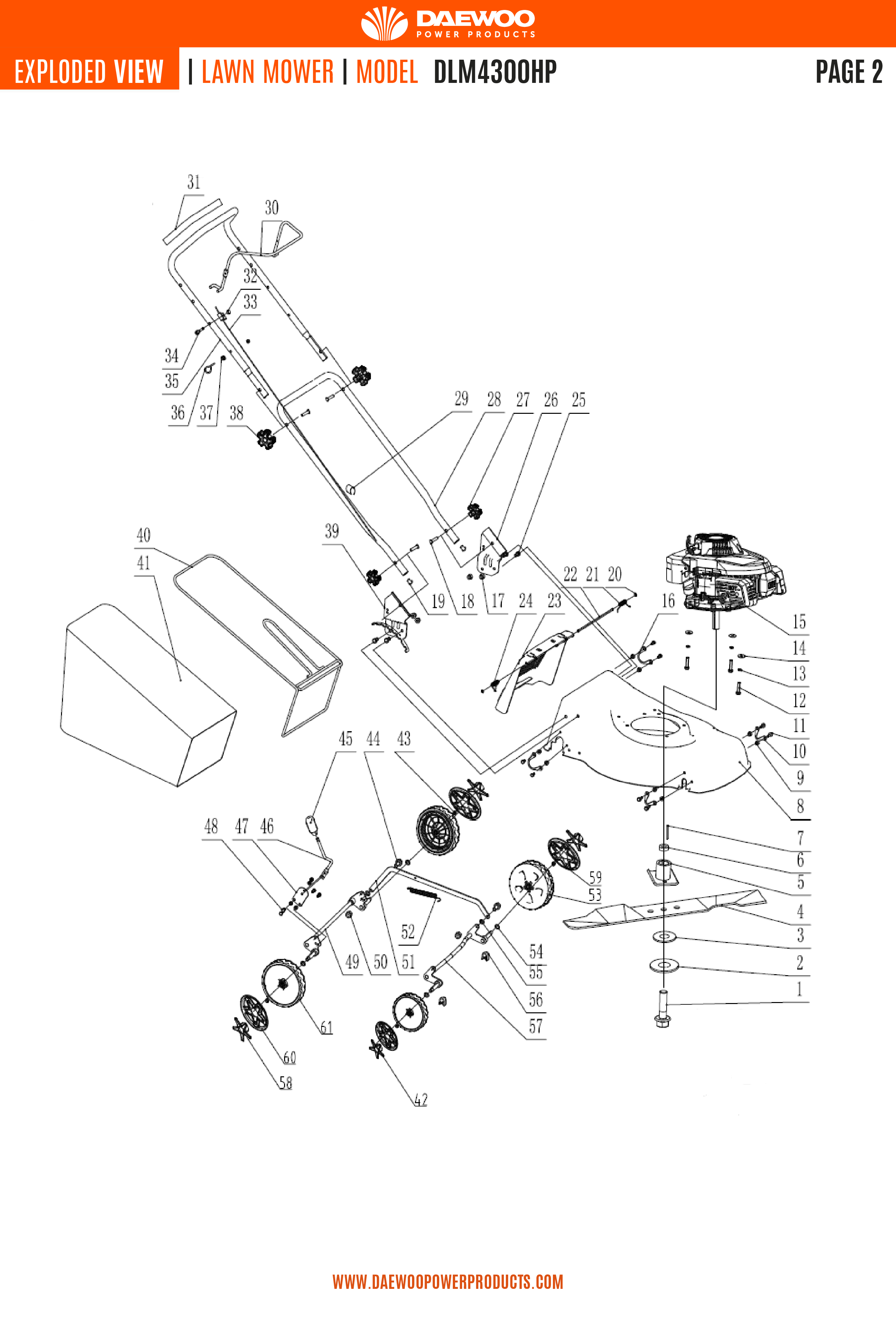 Vue éclaté pour  DLM4300HP - Page 5