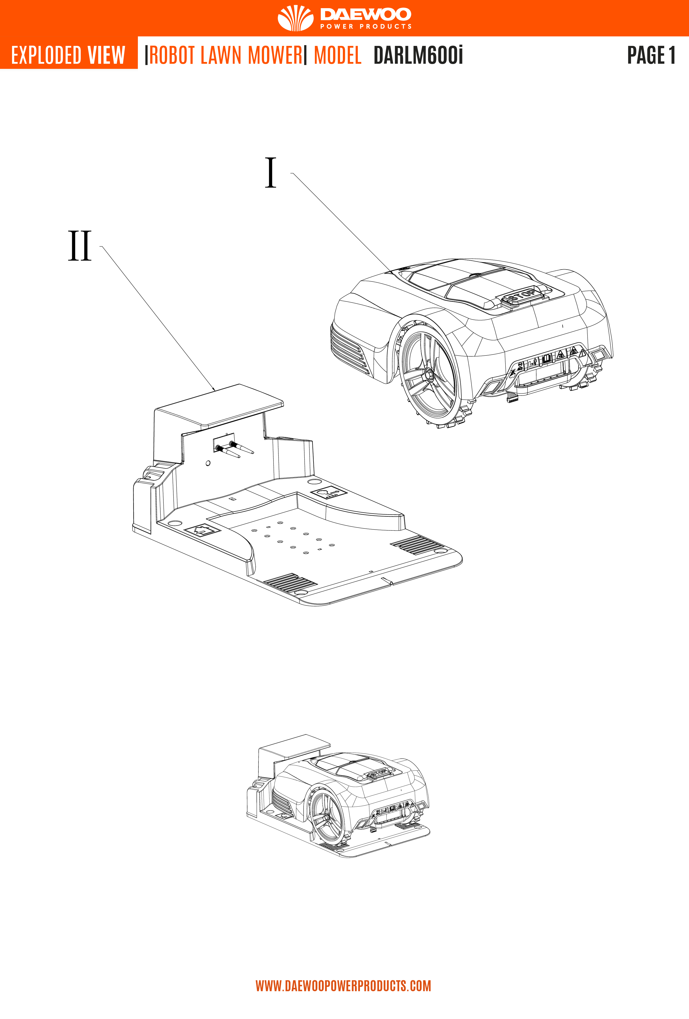 Vue éclaté pour  DARLM600i - Page 2