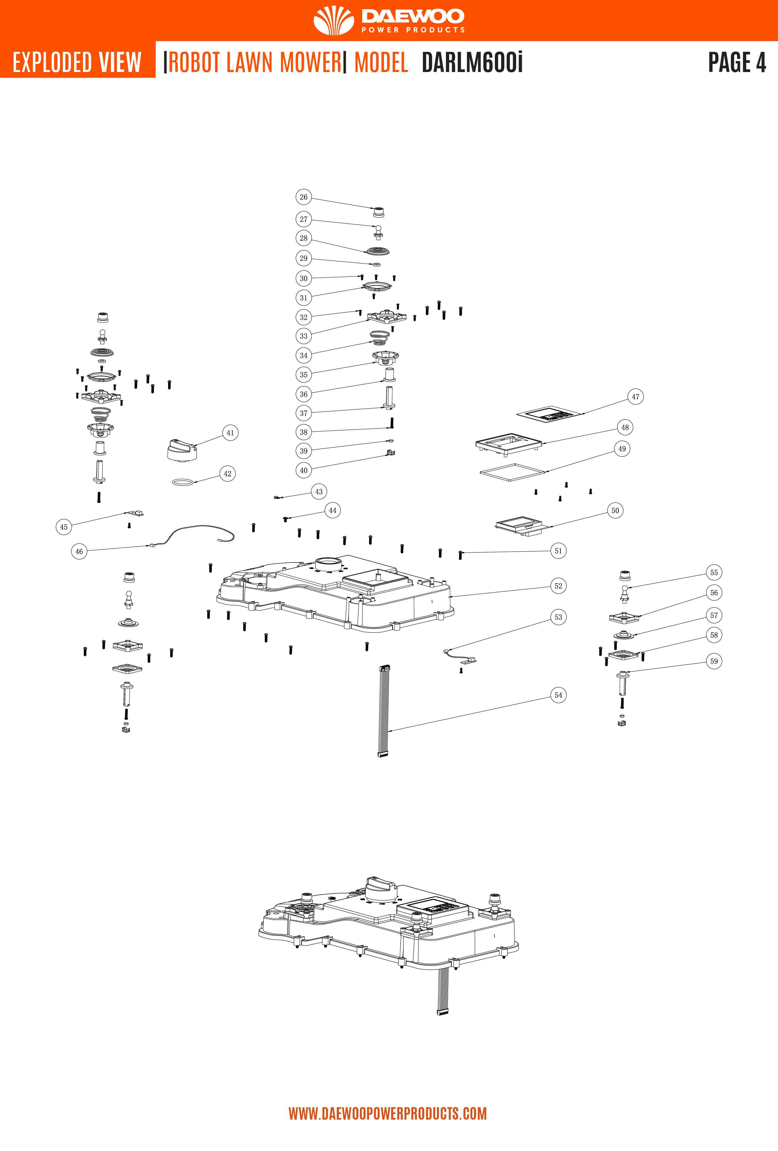 Vue éclaté pour  DARLM600i - Page 8