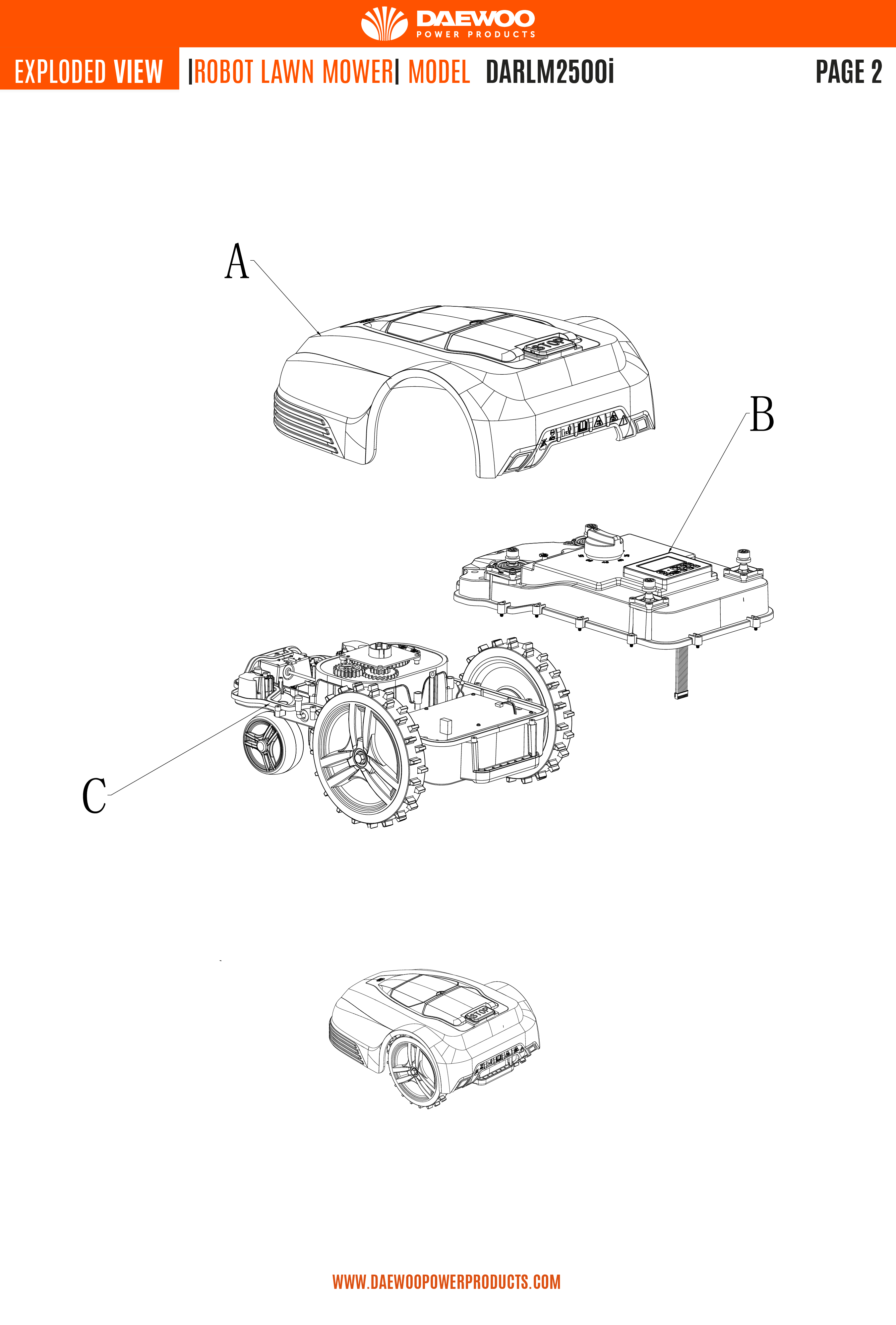 Vue éclaté pour  DARLM2500i - Page 4